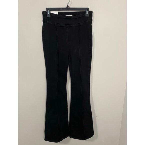 New Frame Jetset High-Rise Flare Black Denim Size 2 - Picture 1 of 4